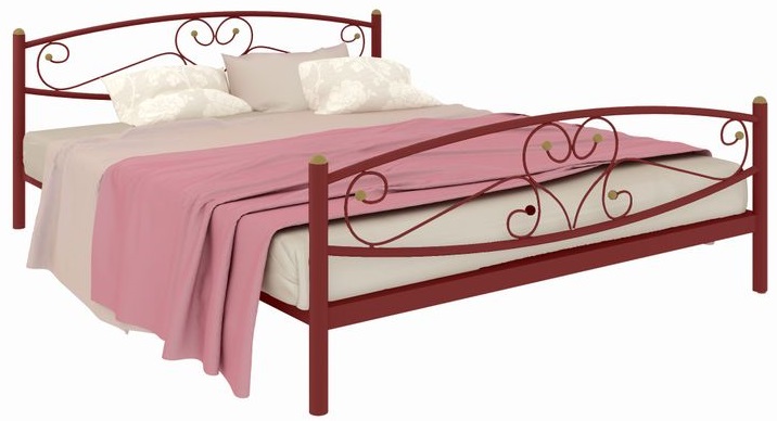 Фото Кровать двуспальная Каролина Plus (СМ 180х200) трубка металл от производителя Милсон в Евпатории по цене 14 950 ₽