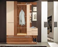 Прихожая Орфей (Цвет корпуса:ясень шимо темный-ясень шимо светлый, цвет фасада:ясень шимо темный-ясень шимо светлый, цвет обивки:молочный (Мебель Маркет) ) в Евпатории от производителя 