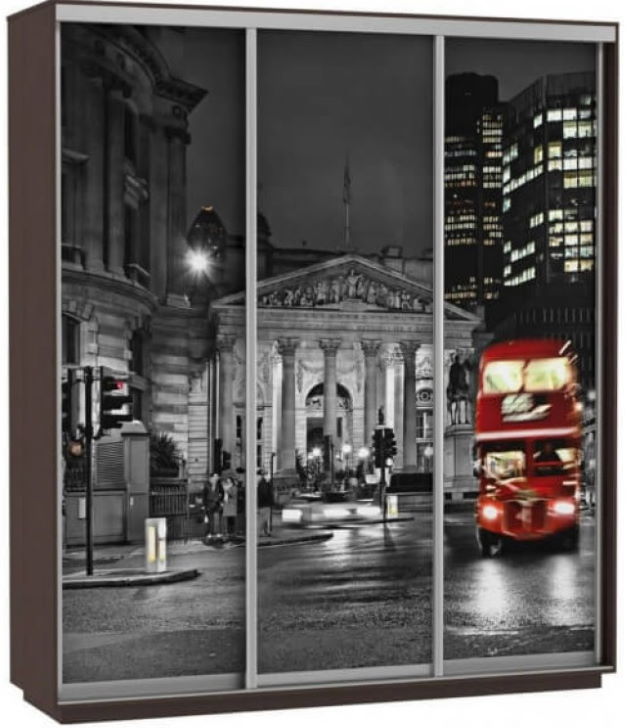 Фото Шкаф-купе Экспресс Трио Фото (1,8х0,6х2,2 - 3 двери) от производителя Мебельная компания Е1 в Евпатории по цене 44 410 ₽