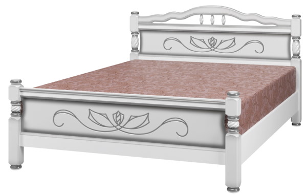 Фото Кровать односпальная Карина-5 (СМ 120х200) без основания с универсальными царгами от производителя Браво-мебель в Евпатории по цене 16&nbsp;840 ₽