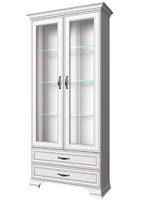 Фото Шкаф с витриной 2V2S Тиффани (Tiffany) от производителя Анрэкс в Евпатории по цене 34 770 ₽