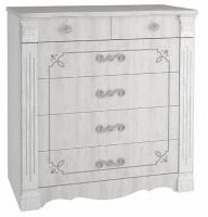 Комод Ольга-1Н  (белый-ясень анкор светлый (Фант-мебель) ) в Евпатории от производителя 