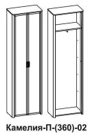 Фото  шкаф камелия п-(360)-02 (64) двухдверный производитель Сантан