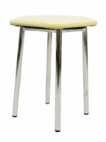 Табурет Т5 ( Обивка стула:кожзам , хром, в ассортименте, квадратное (Европа-Д) ) в Евпатории от производителя 