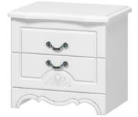 Фото tumby-prikrovatnye тумба прикроватная лотос белый производитель Браво-мебель