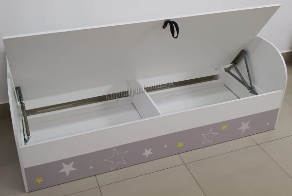 Фото Кровать детская Трио КРП-01 (СМ 80х186) с подъемным механизмом от производителя Мебелони в Евпатории по цене 16 180 ₽