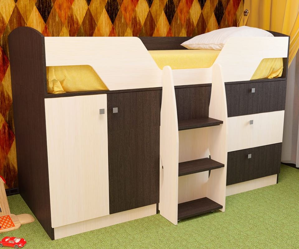 Фото Кровать детская Лимбо (СМ 80х180) от производителя Пирамида в Евпатории по цене 19&nbsp;480 ₽