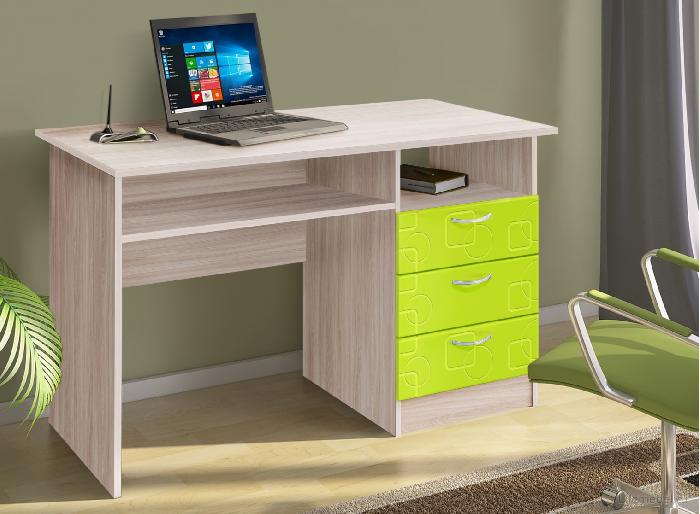 Стол письменный Бриз МДФ (лдсп, лдсп-ясень светлый,  ясень светлый, лайм, ясень светлый-лайм (Диал) )