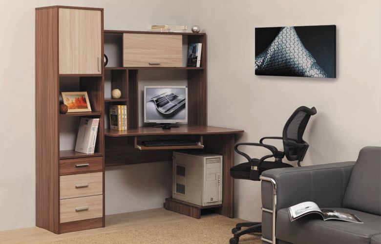 Фото Стол компьютерный ПКС-10 (1,5) от производителя Олмеко в Евпатории по цене 12&nbsp;660 ₽