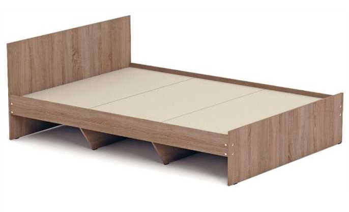 Фото Кровать двуспальная К-12 (СМ 140х200) комплектуется настилом от производителя Ромис в Евпатории по цене 9 280 ₽