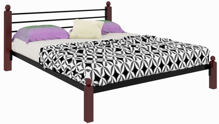 Фото Кровать двуспальная Милана Lux (СМ 180х200) трубка металл от производителя Милсон в Евпатории по цене 19 680 ₽