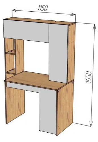 Фото Стол компьютерный СК-64  от производителя Пирамида в Евпатории по цене 8 860 ₽