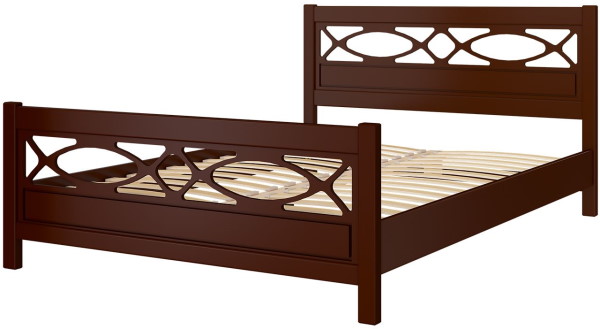 Фото Кровать двуспальная Лоренса (СМ 140х200) без основания с универсальными царгами от производителя Браво-мебель в Евпатории по цене 18 430 ₽