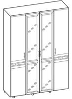 Фото raspashnoy-shkaf шкаф вега-10 (160) четырехдверный производитель Ставрополь Мебель