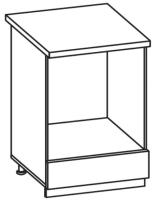 Фото  кухня селена к-80 (к-56) стол под духовку 600 производитель Ставрополь Мебель