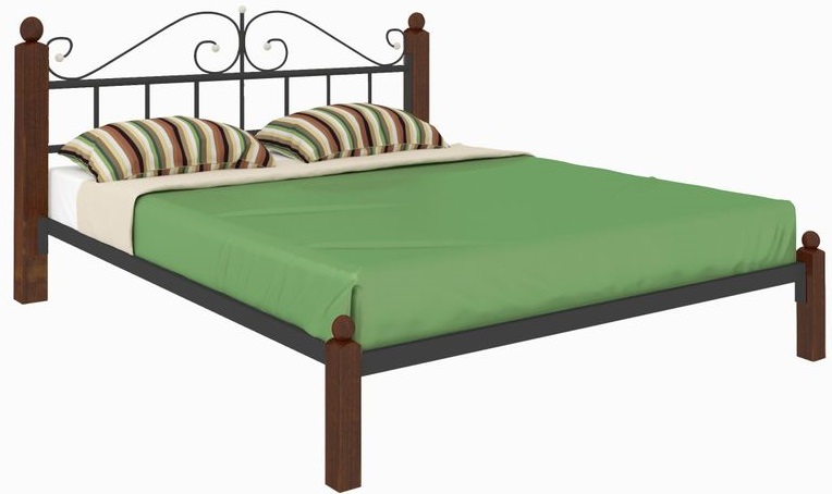 Фото Кровать двуспальная Диана Lux (СМ 180х200) трубка металл от производителя Милсон в Евпатории по цене 20 620 ₽