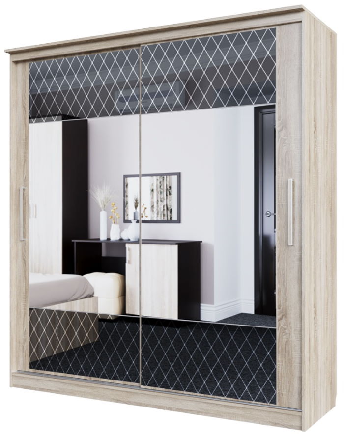 Фото Шкаф-купе №19 Классик черный (2,0 - 2 двери) от производителя SV-мебель в Евпатории по цене 46 560 ₽