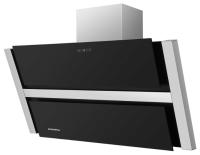 Вытяжка наклонная Ravensbourne 90 (896х243хh775(1055)) (Материал Металл/Стекло , Цвет Металлик/Черный) в Евпатории от производителя 