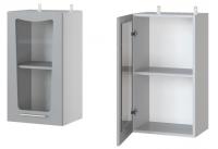 Фото kukhonnye-shkafy-so-steklom кухня парма шкаф навесной ав-40 производитель Леко