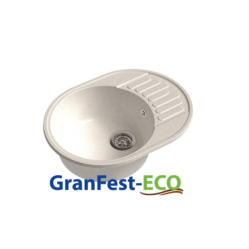 Фото Мойка Granfest eco-58 (ГР 620х480хh200) (шир.ящ.min 600) без сифона от производителя Granfest в Евпатории по цене 3 020 ₽
