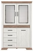 Шкаф Marselle REG2W1D4S (ясень снежный-дуб сонома темный, ясень снежный-дуб сонома темный (Black Red White (БРВ)) ) в Евпатории от производителя 