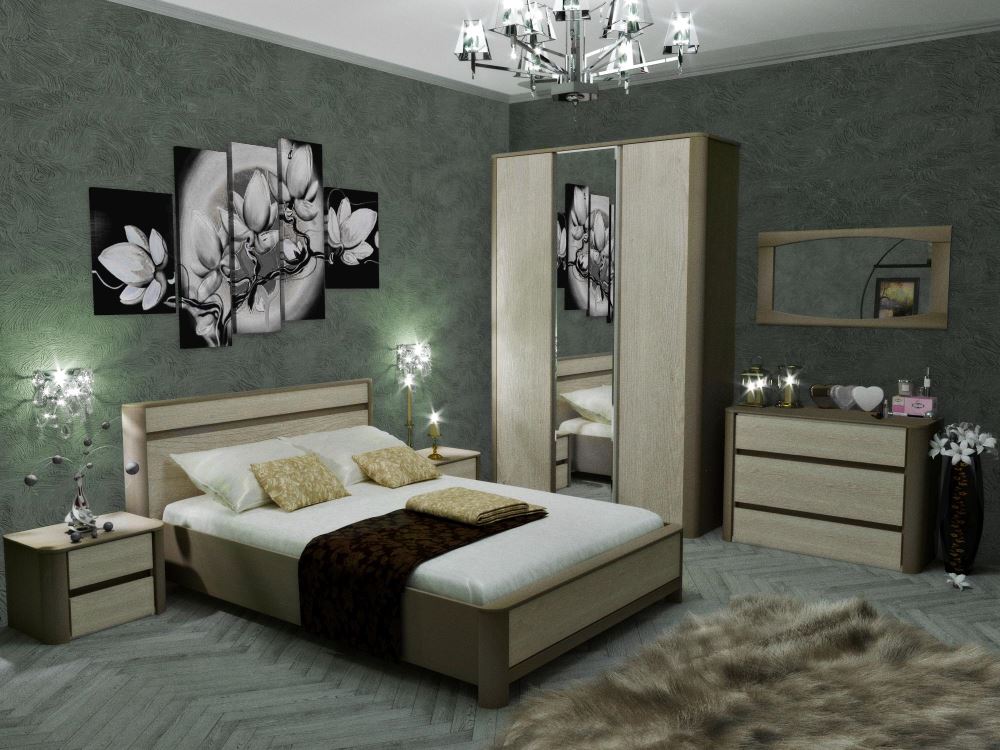 Фото Кровать двуспальная Лацио NEW (СМ 180х200) без основания от производителя СБК в Евпатории по цене 18 750 ₽