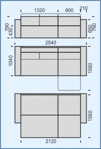 Фото Диван угловой Тай Г-образный от производителя НТКО в Евпатории по цене 67 550 ₽