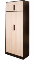 Шкаф Диана-4 №3 (80) двухдверный  (венге, дуб молочный,(Росток)) в Евпатории от производителя 