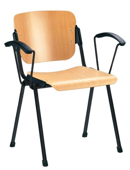 Фото Стул для посетителя Эра (Era) wood arm (крашенный) от производителя Новый стиль в Евпатории по цене 4 490 ₽