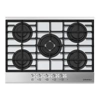 Варочная поверхность газовая 5-ти комф. MGHG 75 21 (680х520) (Материал Металл/Стекло , Цвет Маталлик/Черный) в Евпатории от производителя 