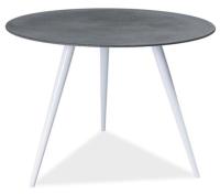 Стол обеденный Signal Evita (металл, стекло-серый,  белый (Signal) ) в Евпатории от производителя 