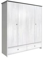 Фото  шкаф порто szf4d2s (189) четырехдверный производитель Black Red White (БРВ)