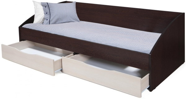 Фото Кровать односпальная Фея-3 (симметричная) (СМ 90х200) с основанием от производителя Олмеко в Евпатории по цене 14 030 ₽