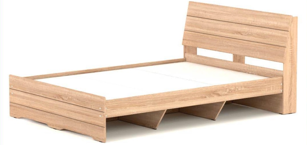 Фото Кровать двуспальная К-19 (СМ 140х200) комплектуется настилом от производителя Ромис в Евпатории по цене 14 990 ₽