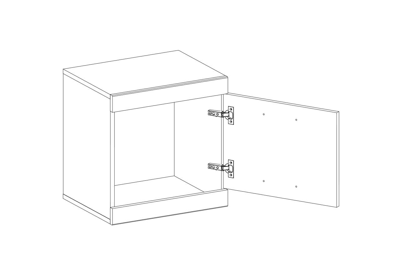 Фото Тумба 1D Оскар (Oskar) от производителя Анрэкс в Евпатории по цене 3 600 ₽
