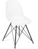 Стул Винцент (Vincent) (mod 8001) ( Обивка стула:пластик, черный, белый (Tetchair) )