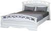 Фото Кровать двуспальная Грация-1 (СМ 140х200) без основания с универсальными царгами от производителя Браво-мебель в Евпатории по цене 15&nbsp;990 ₽