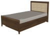 Кровать односпальная Карина КР-1031 (СМ 120х200) с подъемным механизмом ( 120х200 , ЛДСП/МДФ , акация молдау , с подъемным мех. , с коробом , без матраса (Лером) )