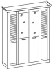 Фото Шкаф Прованс (182) четырехдверный от производителя Ставрополь Мебель в Евпатории по цене 22&nbsp;350 ₽